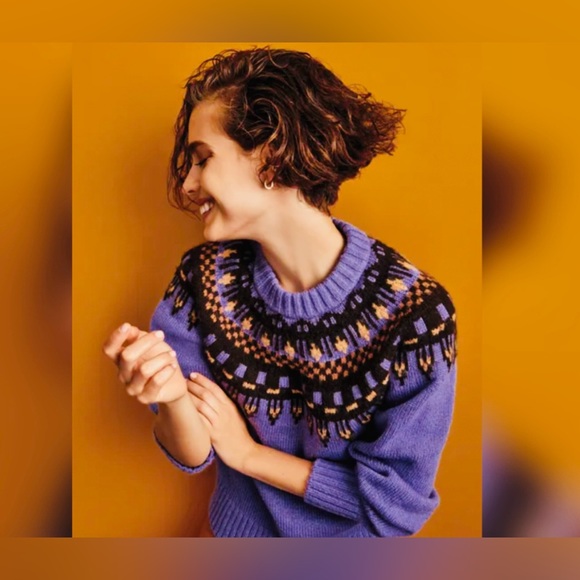 A.L.C. Sweaters - This A.L.C. Women's Oakley Fair Isle Crew Neck Pullover Sweater